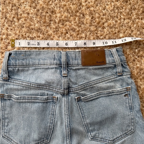 Madewell Light Blue Cropped Jeans with Distressing - Picture 9 of 9